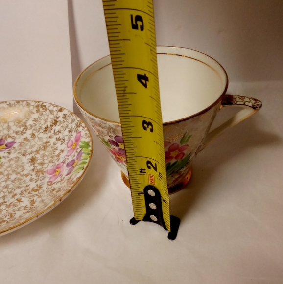 Phoenix Bone China Cup & Saucer Floral Pink Gold ENGLAND Replacements - Picture 6 of 6